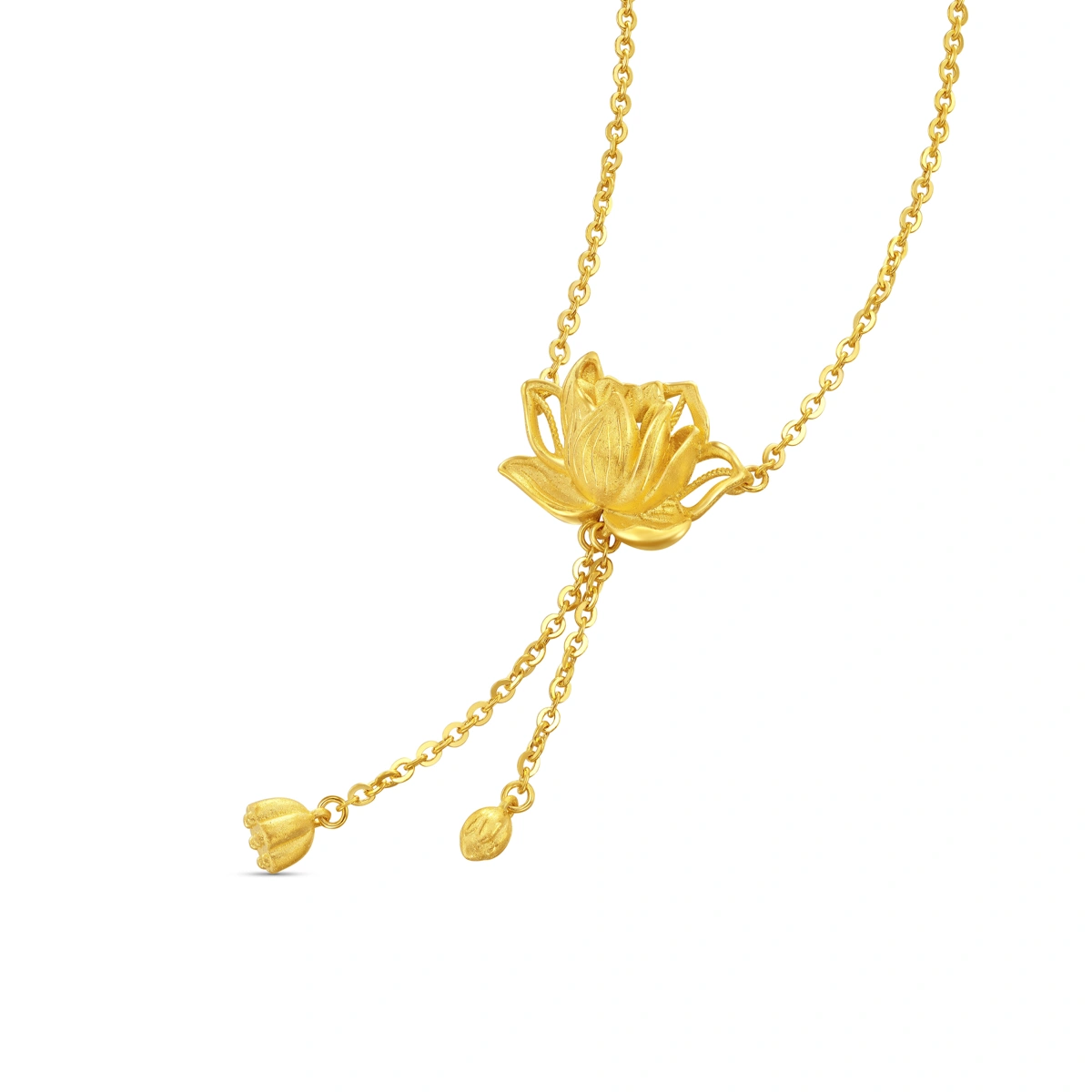 Lotus 999 Gold necklace