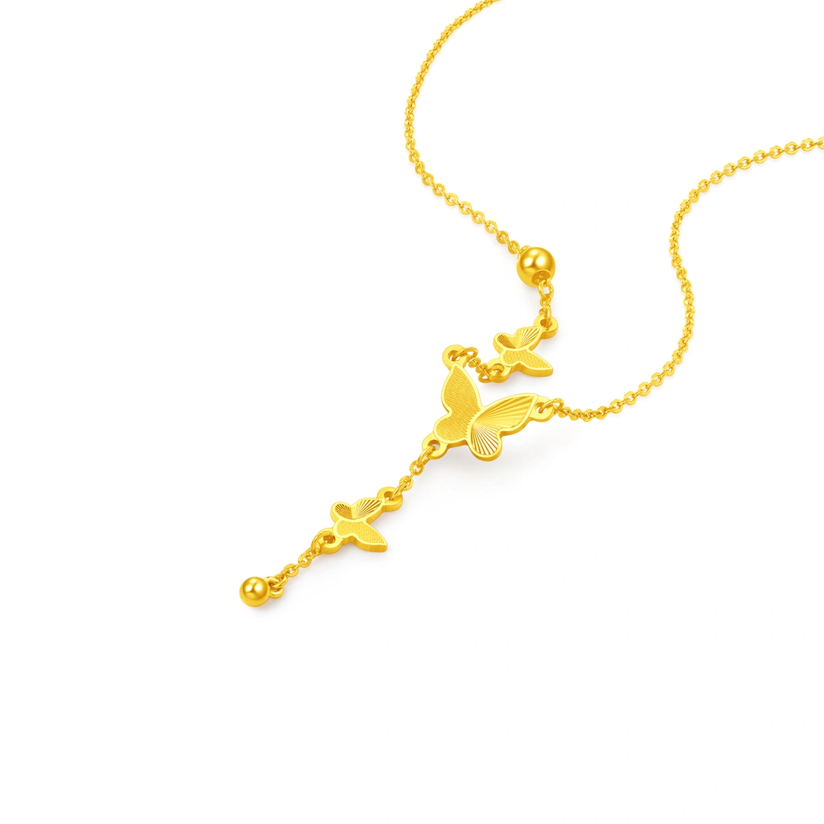 Butterfly 999.9 Gold necklace