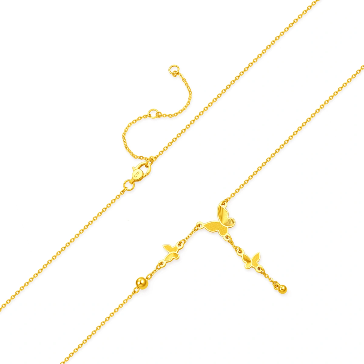 Butterfly 999.9 Gold necklace