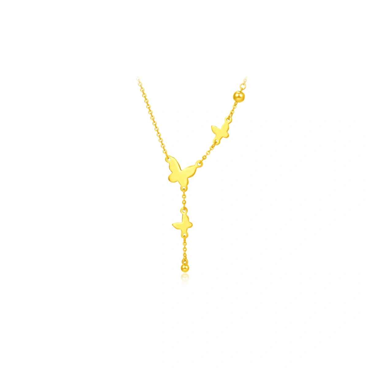 Butterfly 999.9 Gold necklace