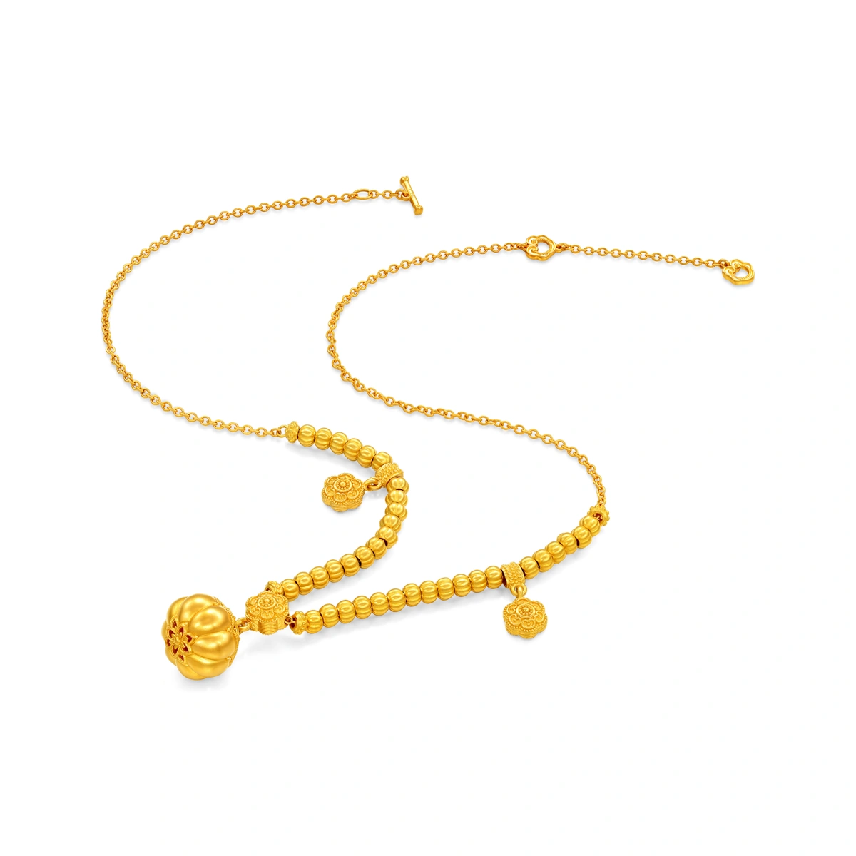 Melon Pendant 999 Gold necklace