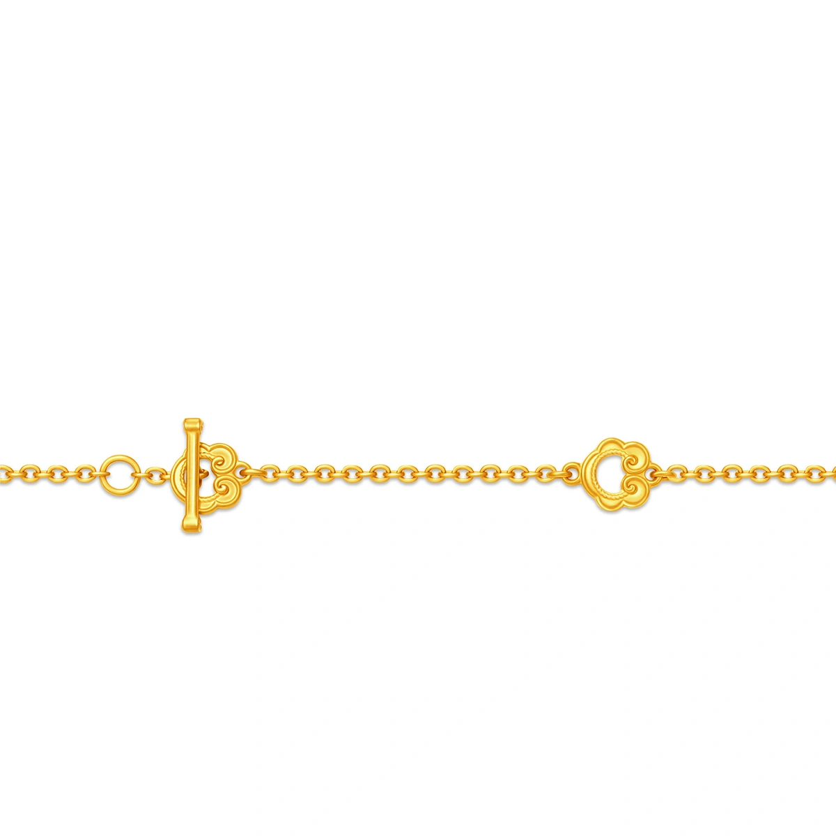 Auspicious Cloud Gourd 999 Gold necklace