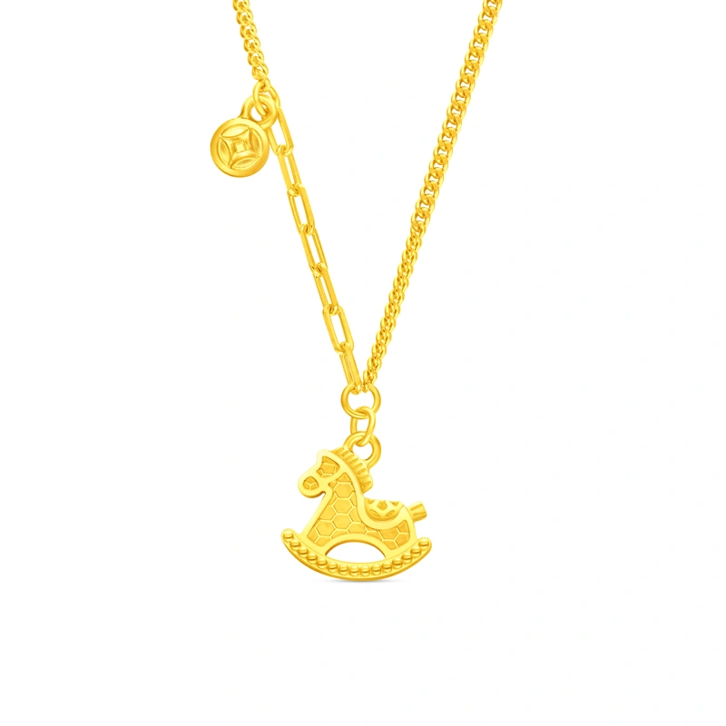 999.9 Gold necklace