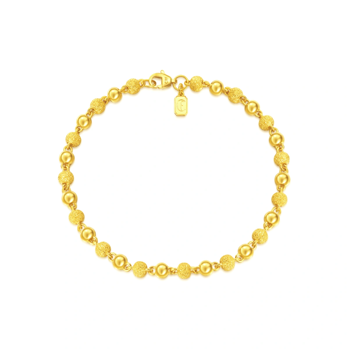 999.9 Gold Beaded bracelet