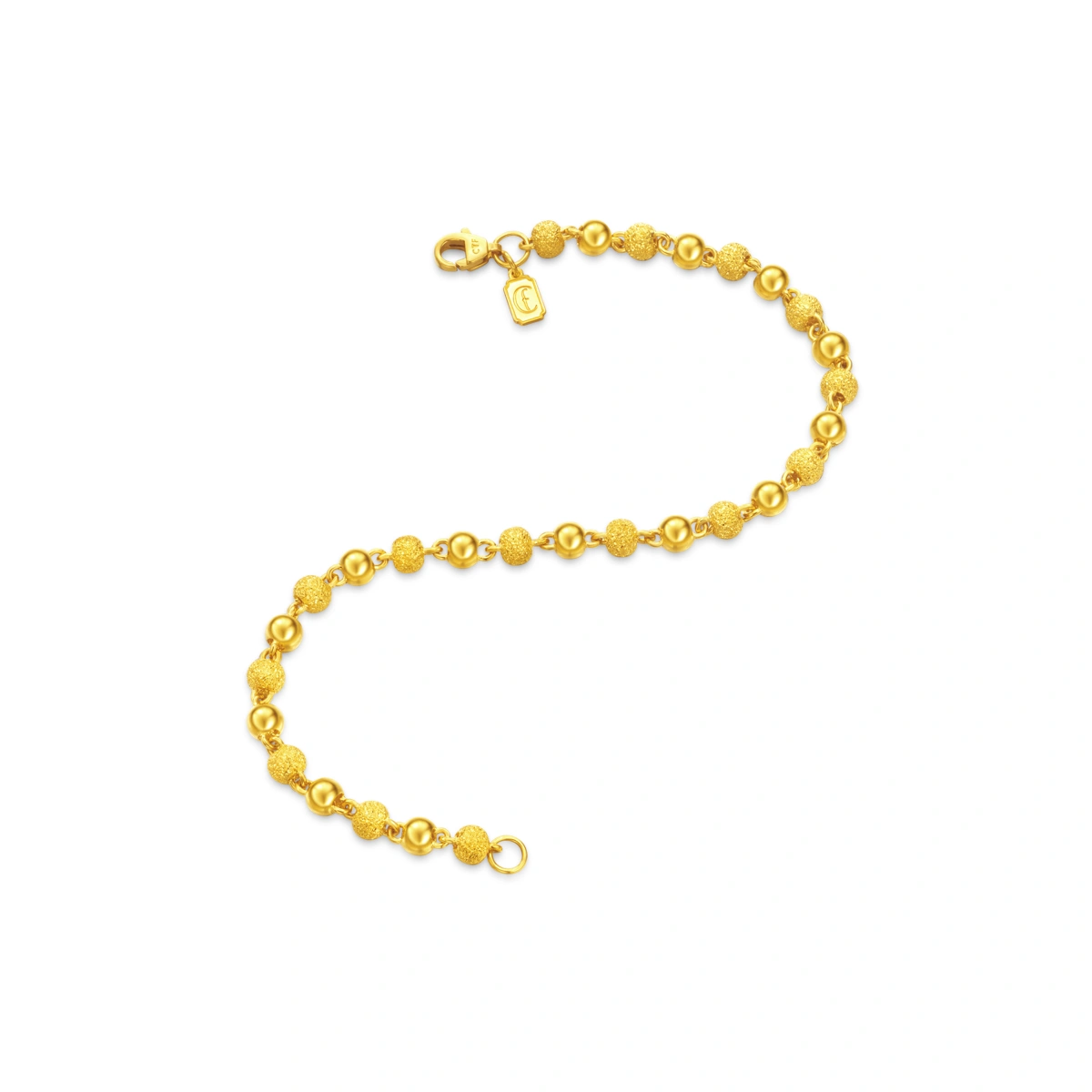 999.9 Gold Beaded bracelet