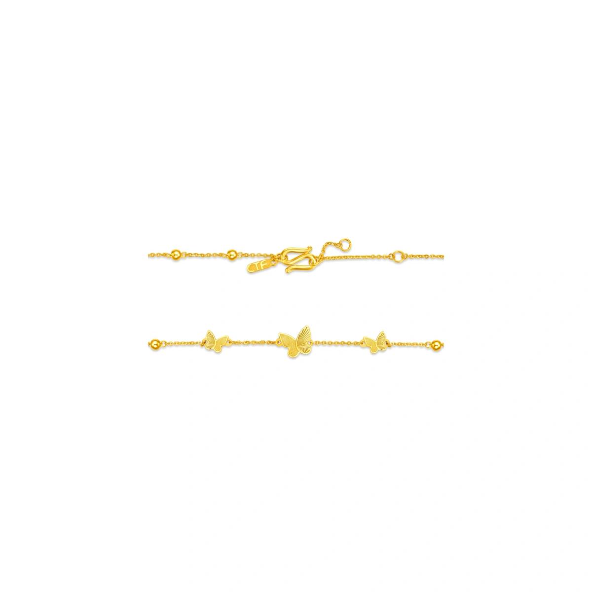 Butterfly 999 Gold bracelet