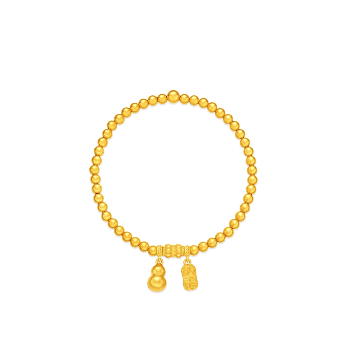 玲瓏圓珠福祿葫蘆999足金手鏈