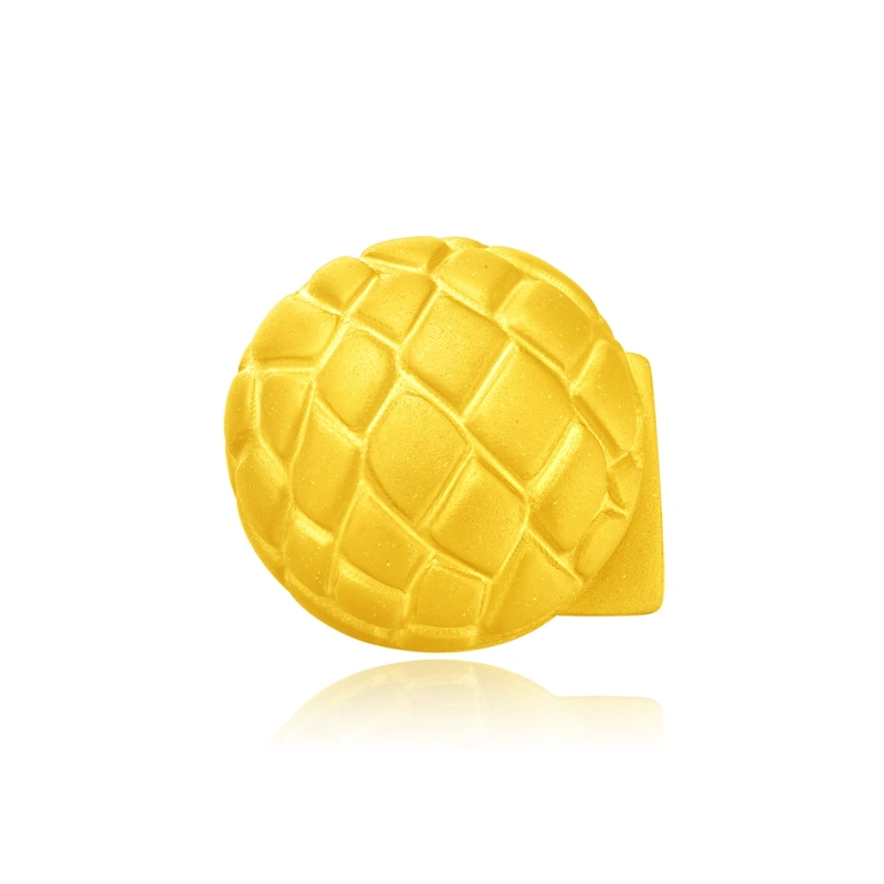 Pineapple Bun 999.9 Gold ornament