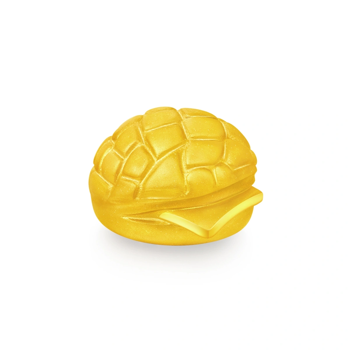 Pineapple Bun 999.9 Gold ornament