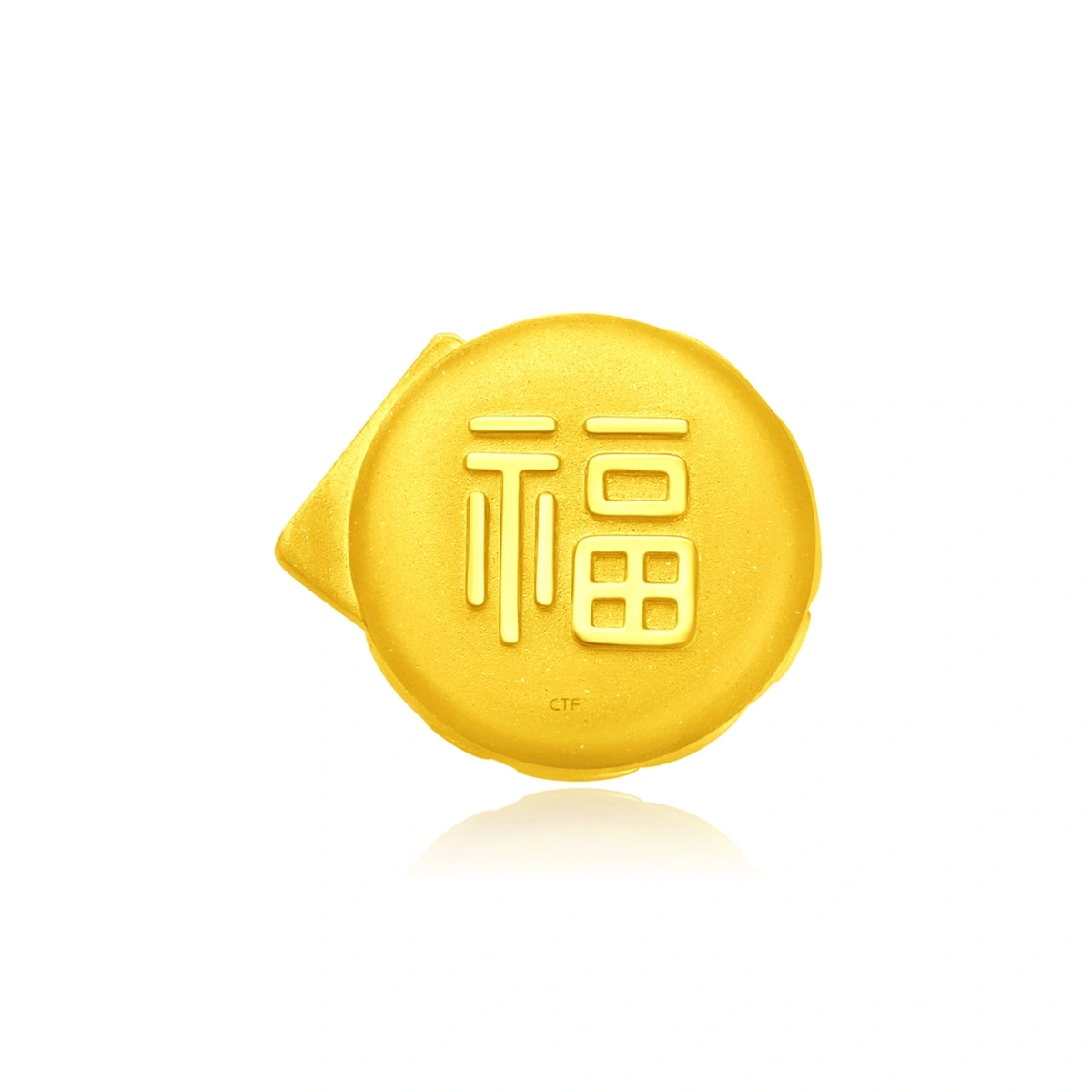 Pineapple Bun 999.9 Gold ornament
