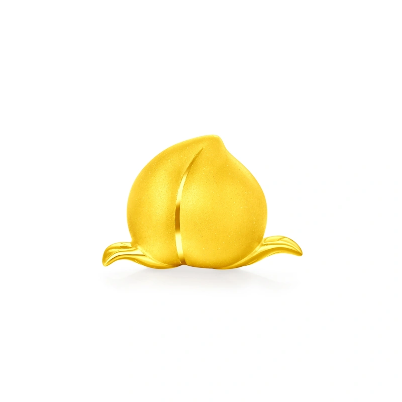 Peach Bun 999.9 Gold ornament