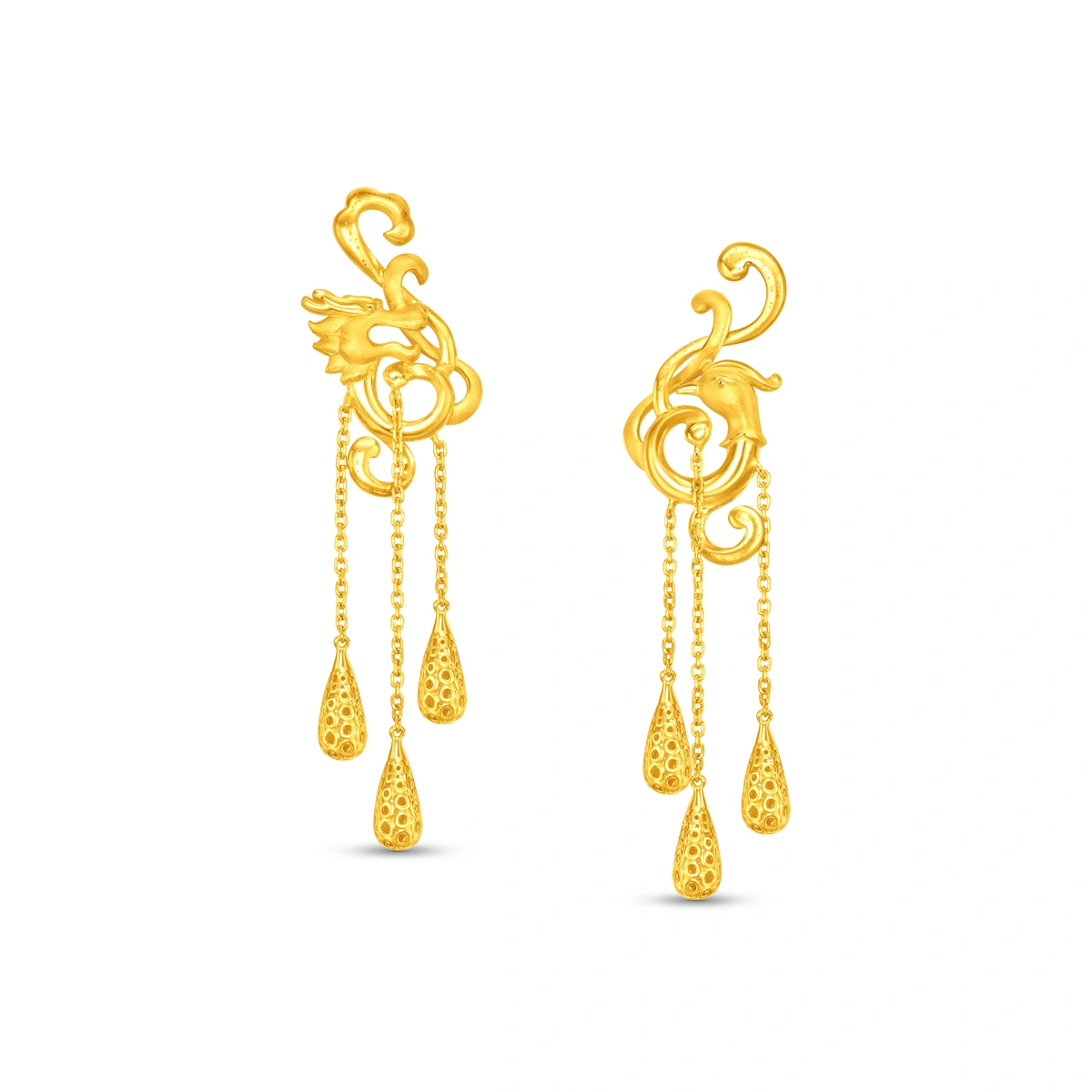 999.9 Gold earrings