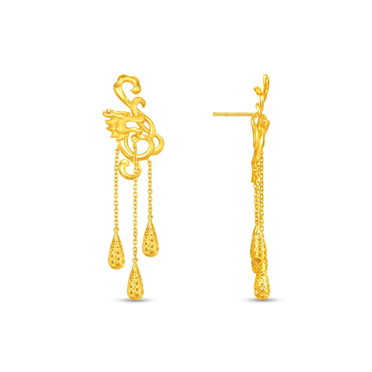 999.9 Gold earrings