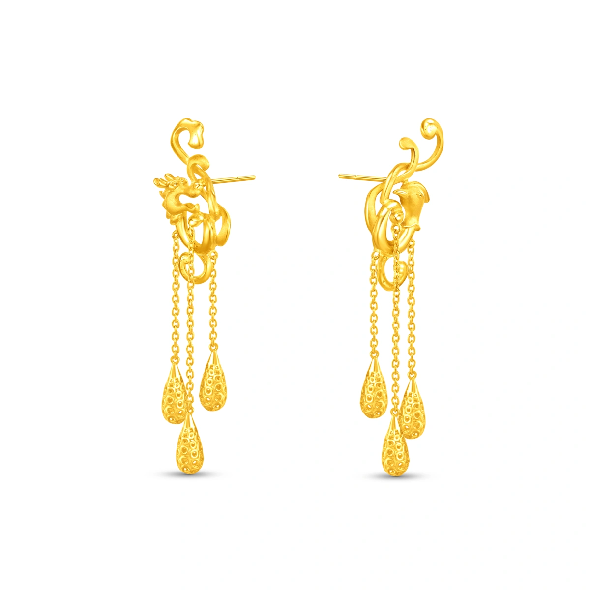 999.9 Gold earrings
