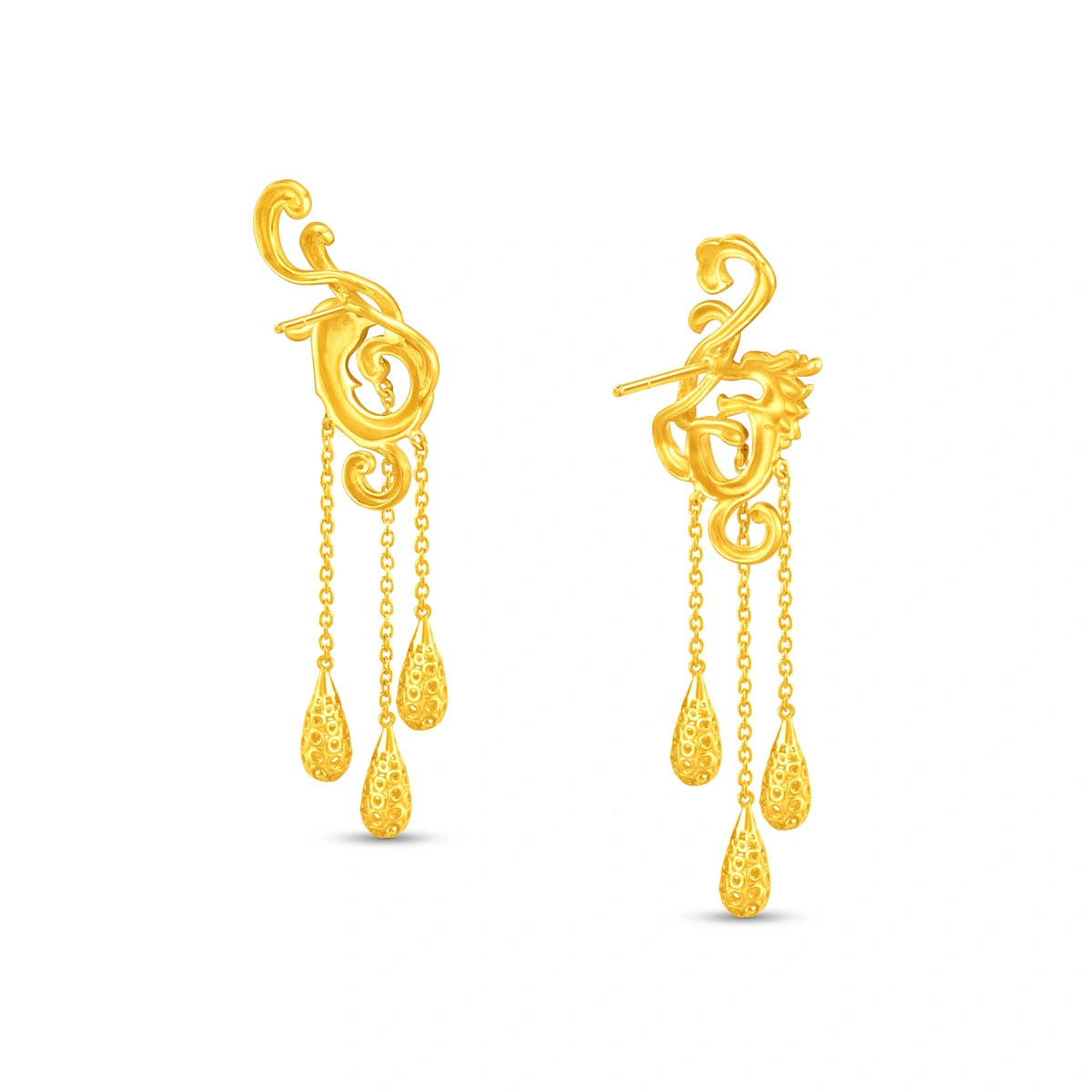 999.9 Gold earrings