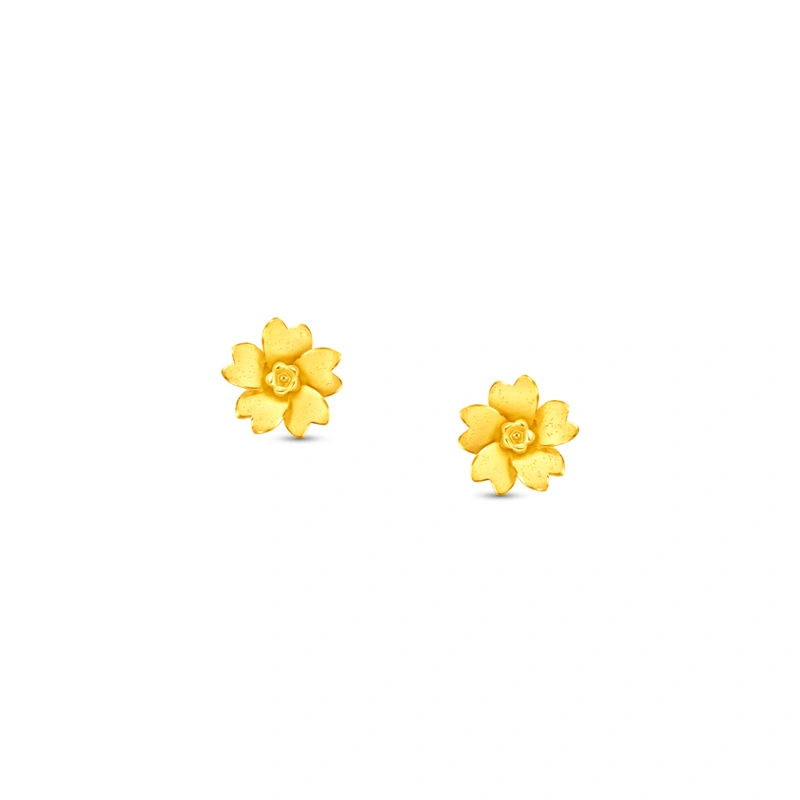 999.9 Gold earrings