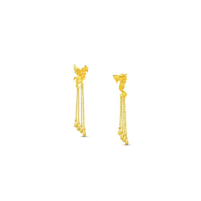 999.9 Gold earrings