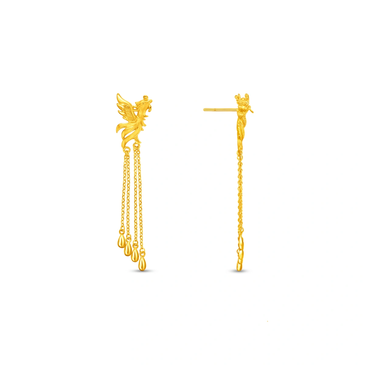 999.9 Gold earrings