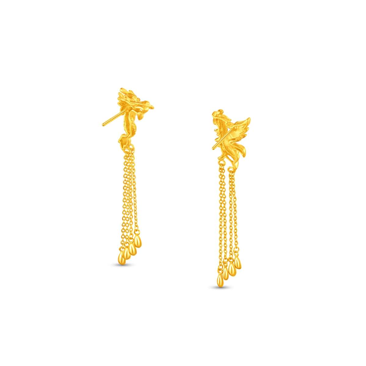 999.9 Gold earrings