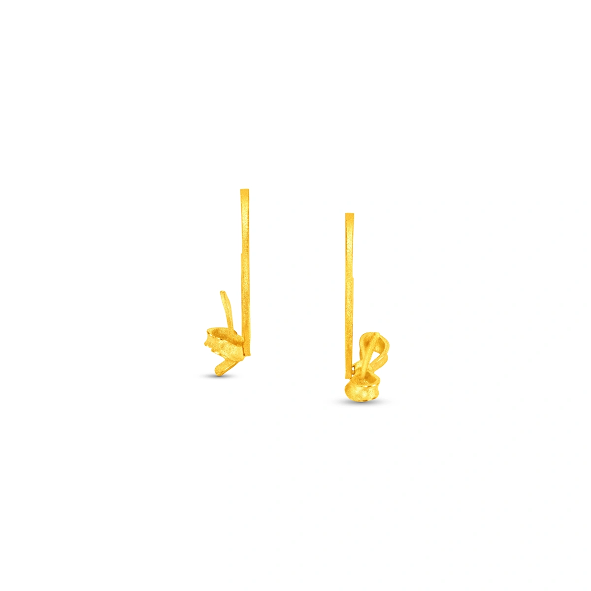 999.9 Gold earrings