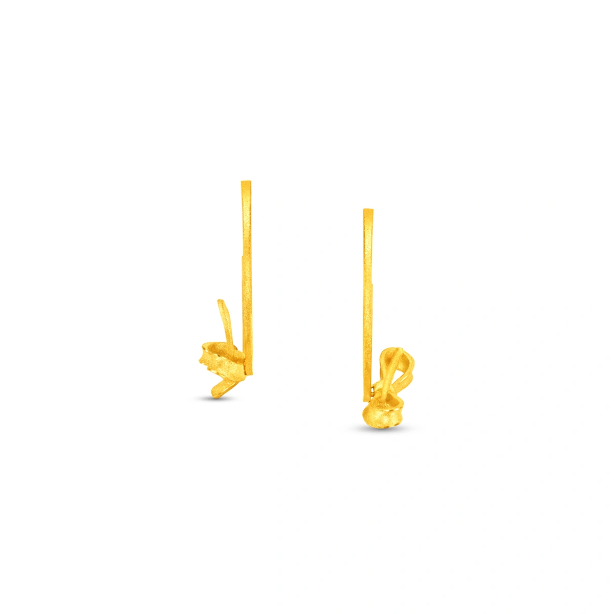 999.9 Gold earrings
