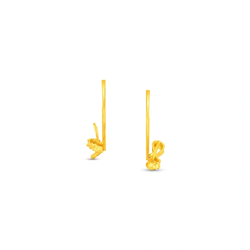 999.9 Gold earrings