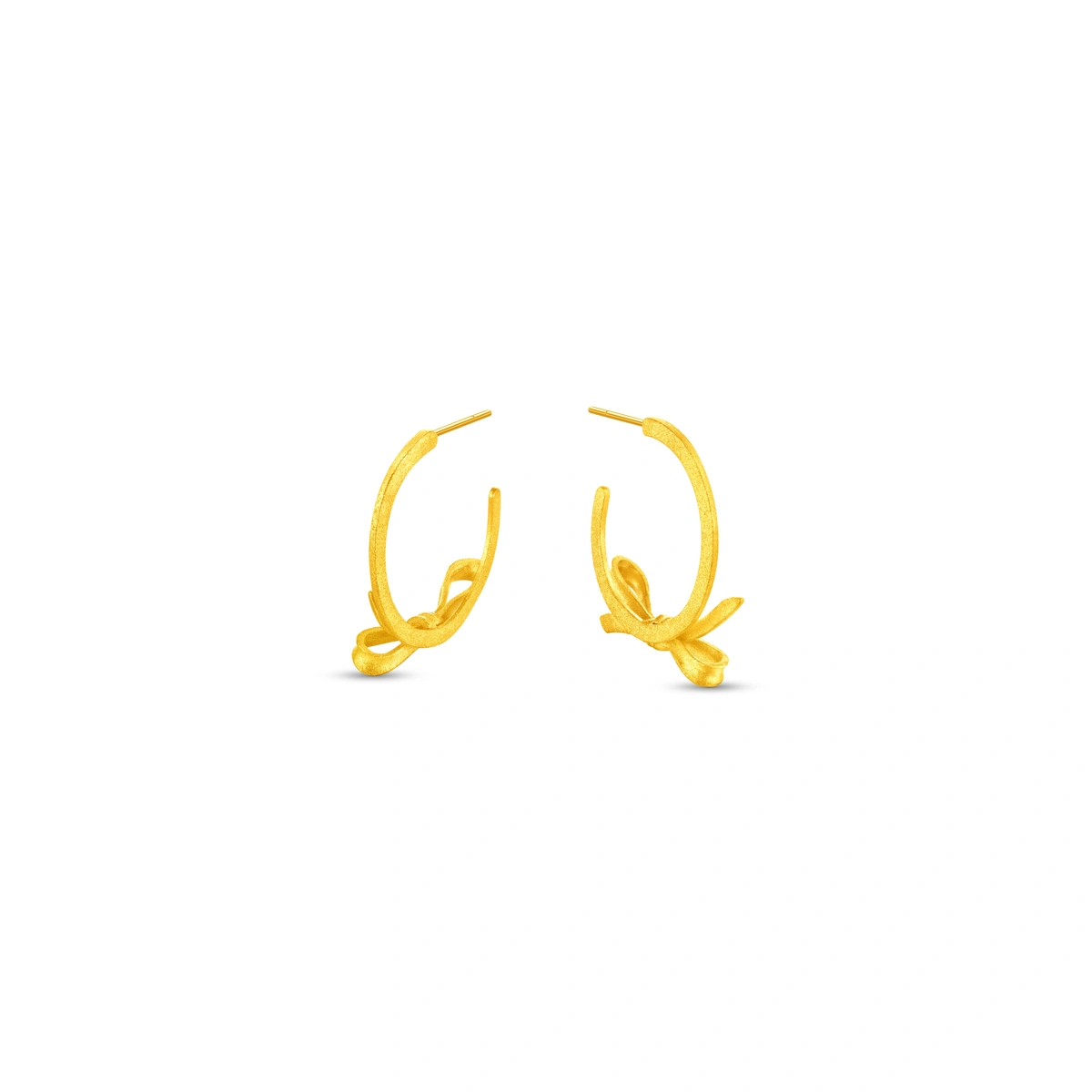 999.9 Gold earrings