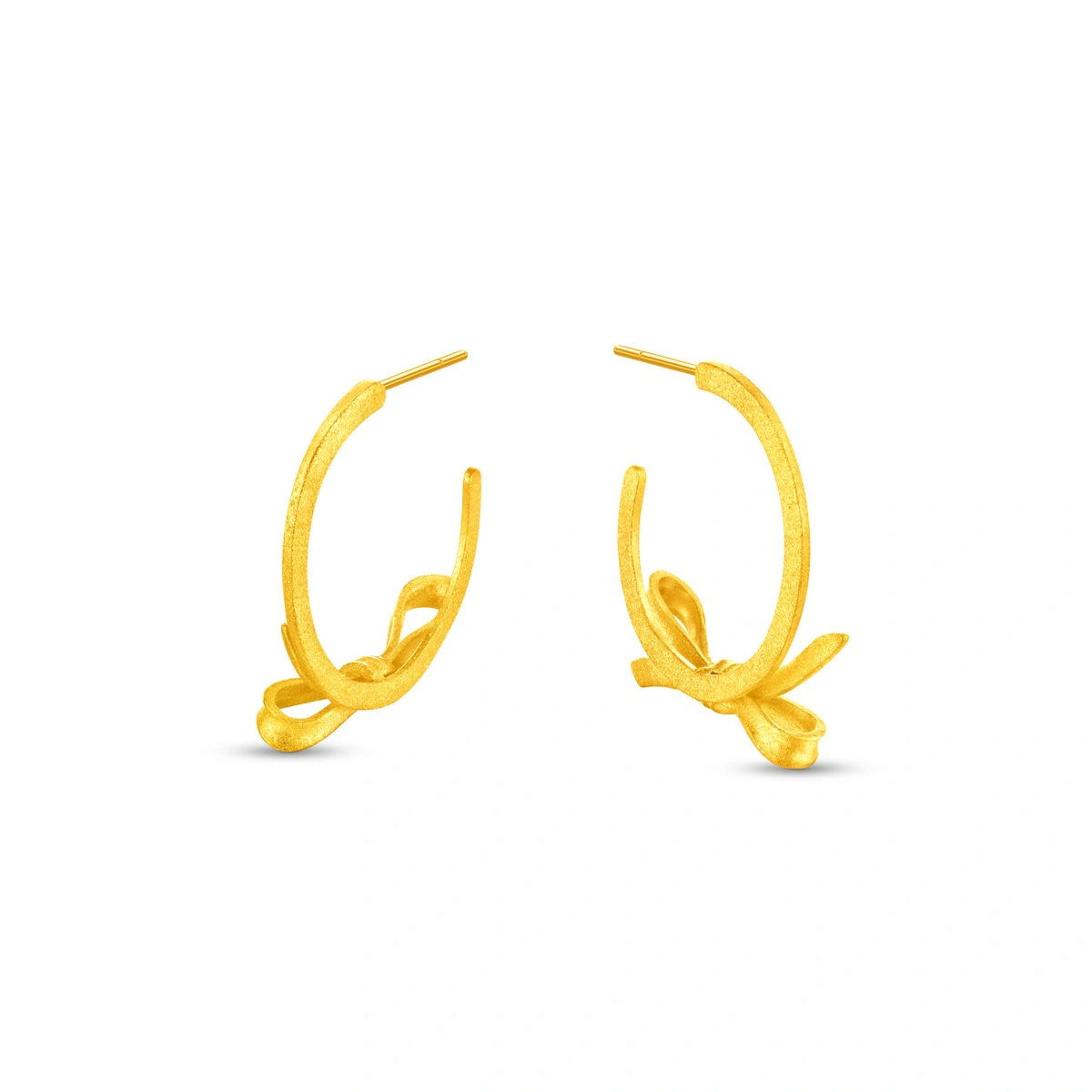 999.9 Gold earrings