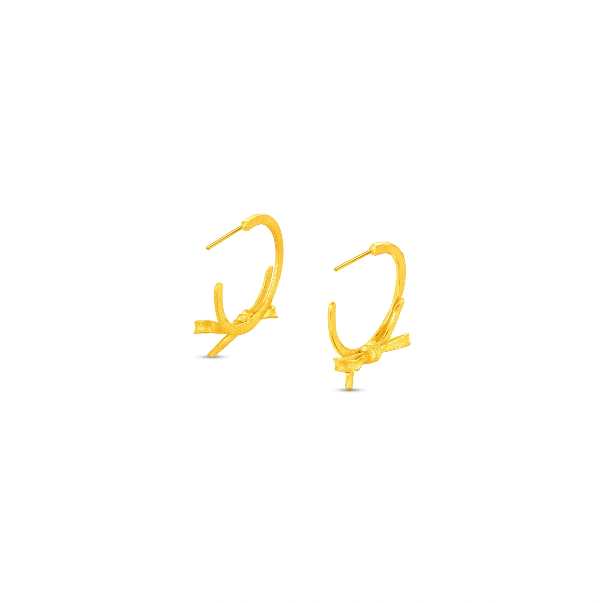 999.9 Gold earrings
