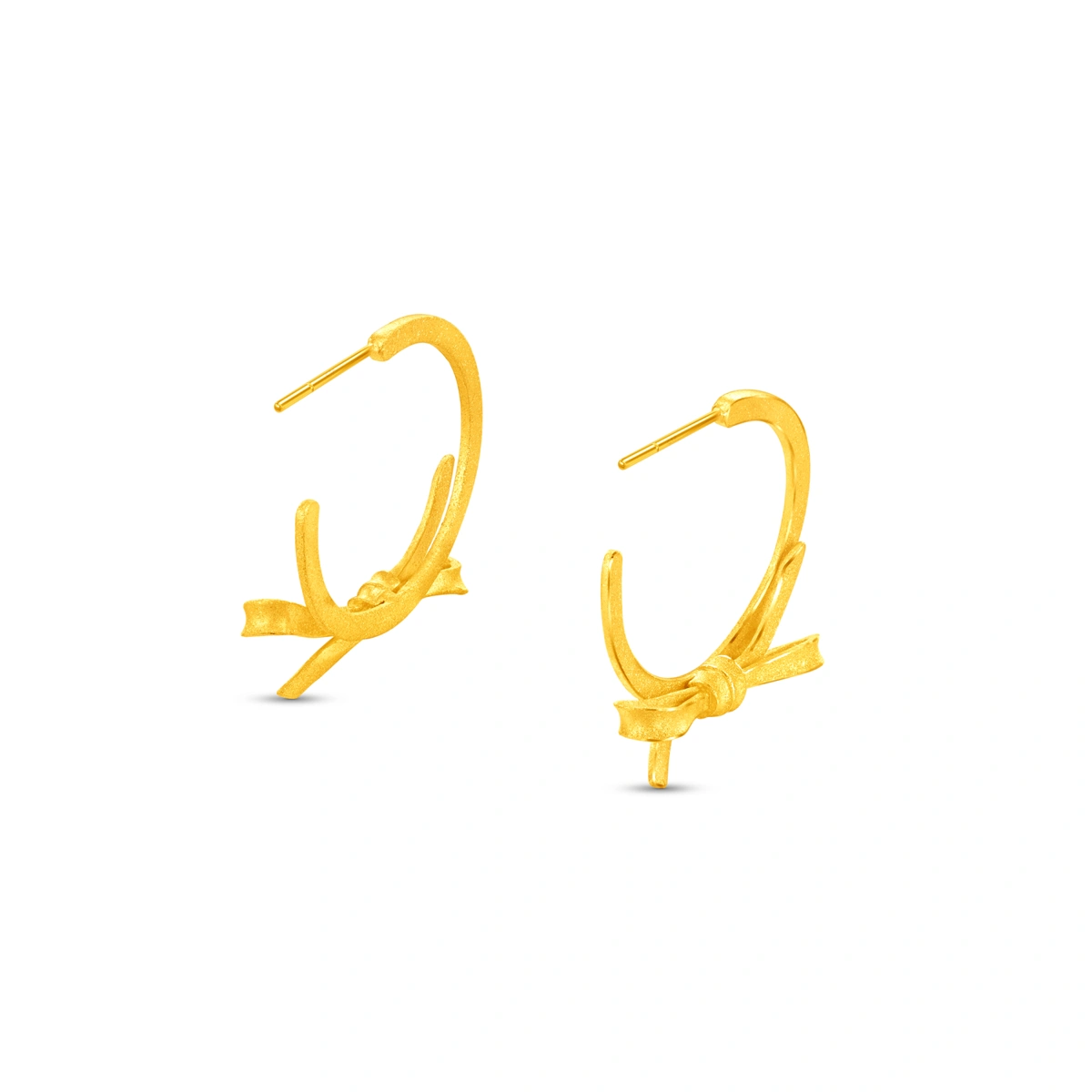 999.9 Gold earrings