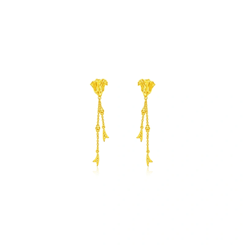 999.9 Gold earrings