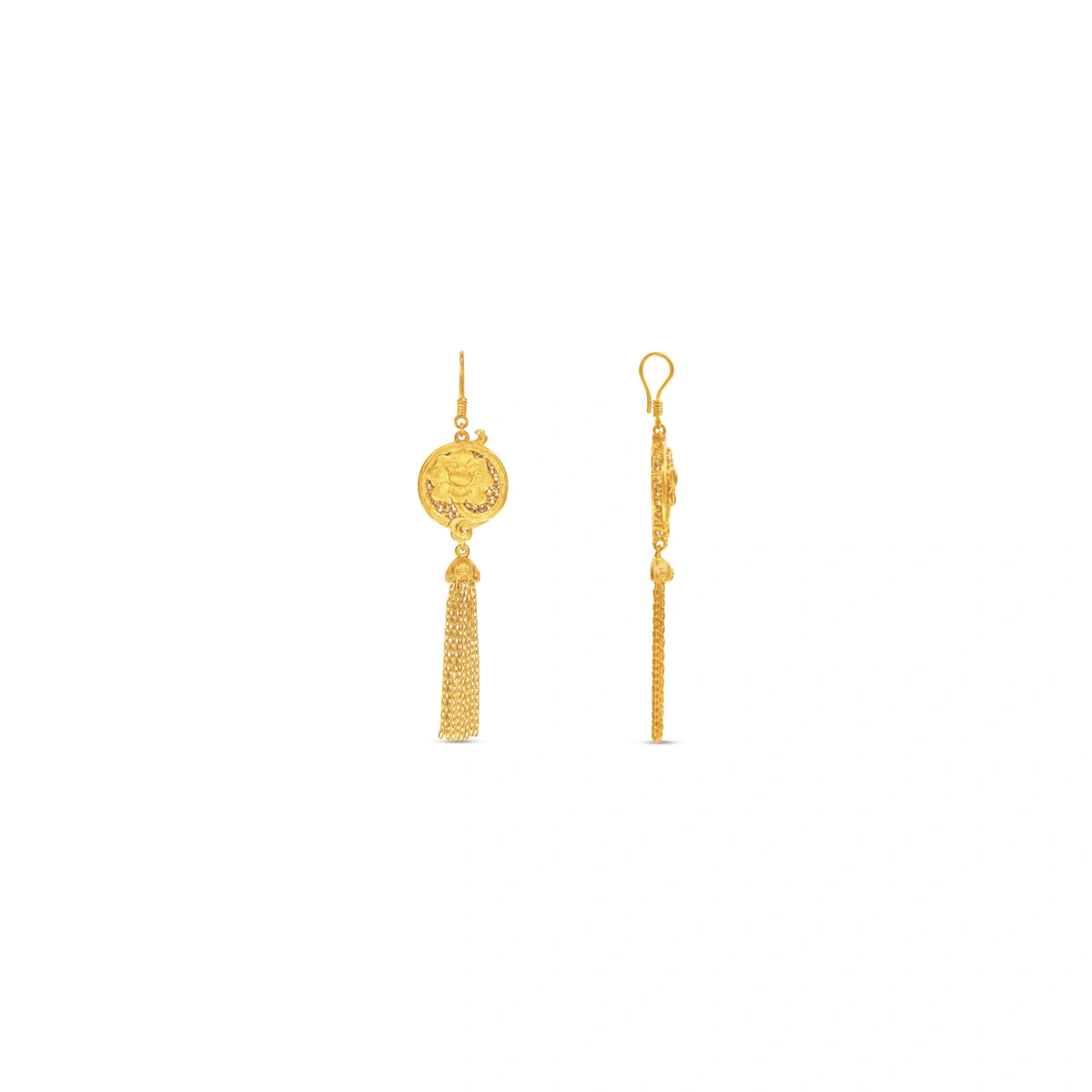 999.9 Gold earrings