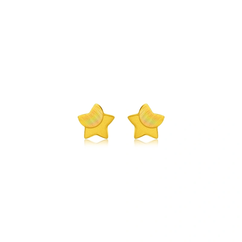 Litter Star 999 Gold earrings
