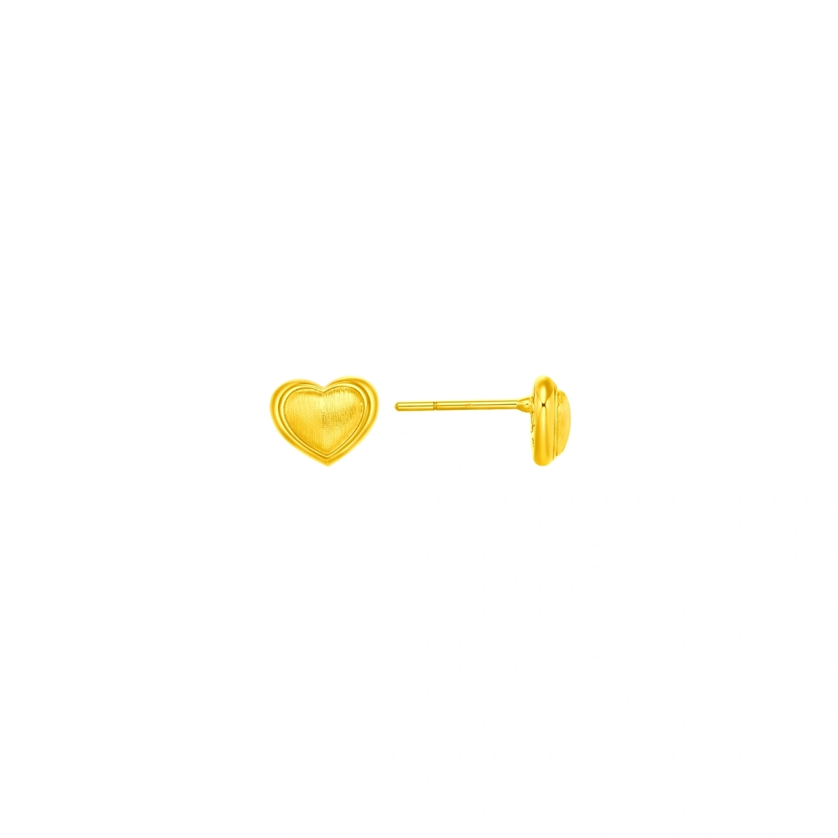 Heart Shaped 999 Gold earrings