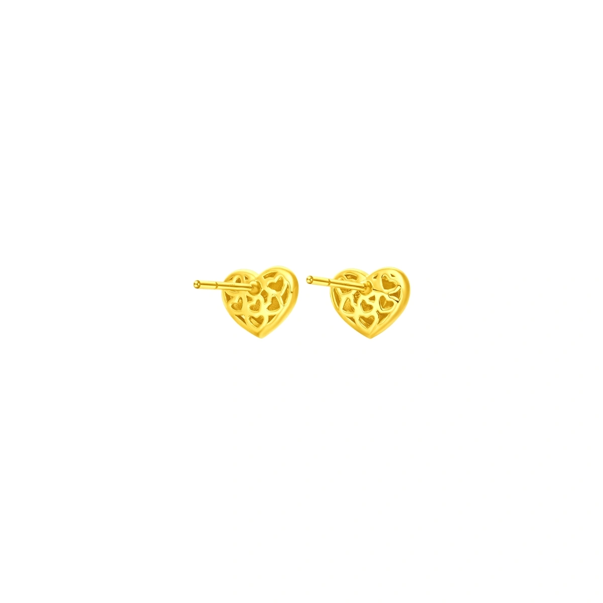 Heart Shaped 999 Gold earrings