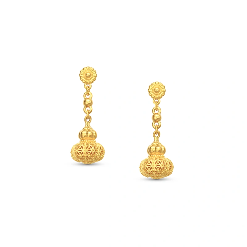 999 Gold earrings