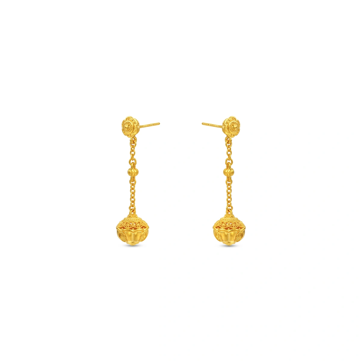 999 Gold earrings