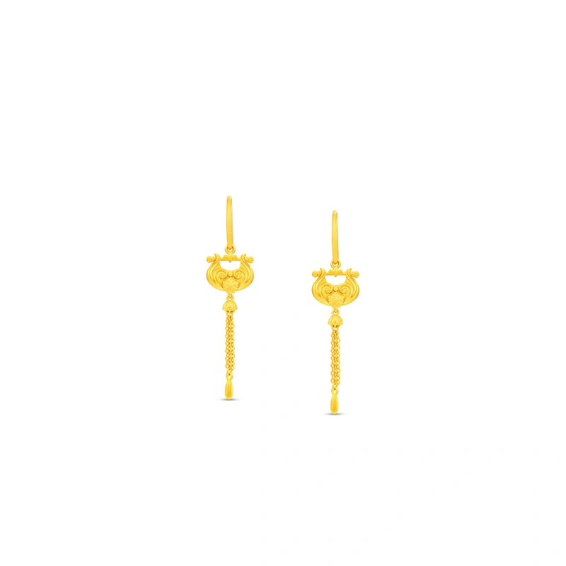 999 Gold earrings