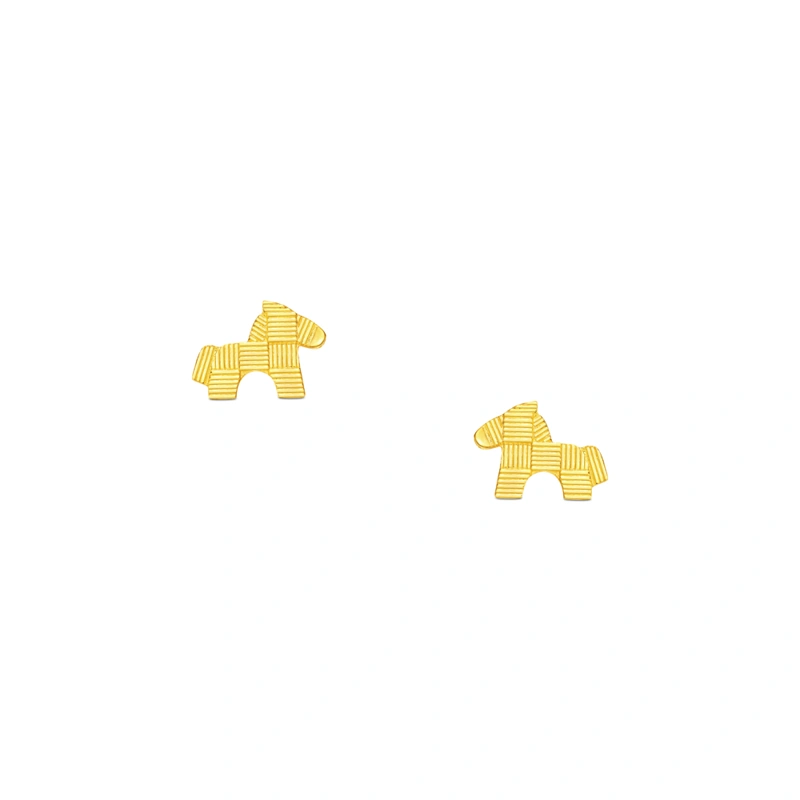 999.9 Gold earrings