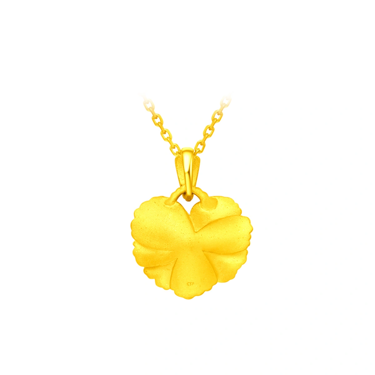 Carnation 999.9 Gold necklace