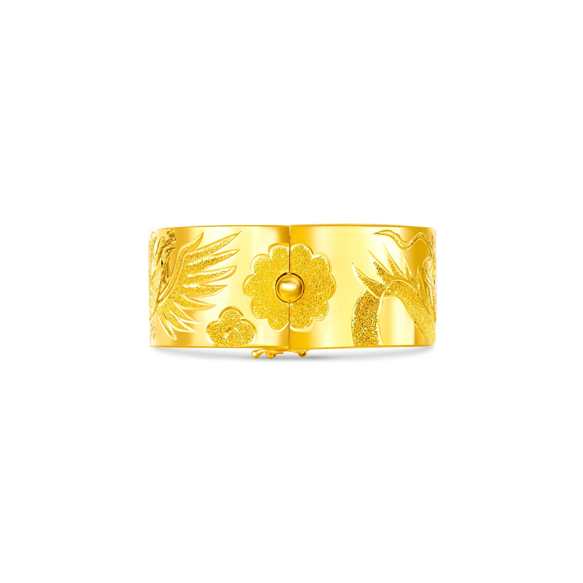 Dragon and Phoenix 999.9 Gold bangle