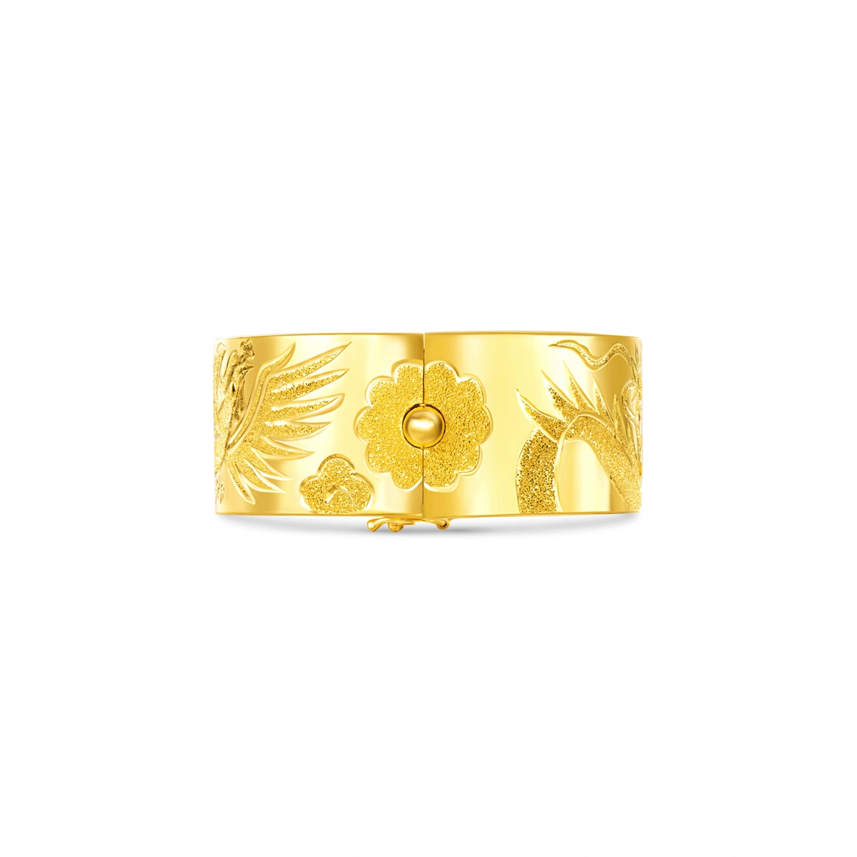 Dragon and Phoenix 999.9 Gold bangle