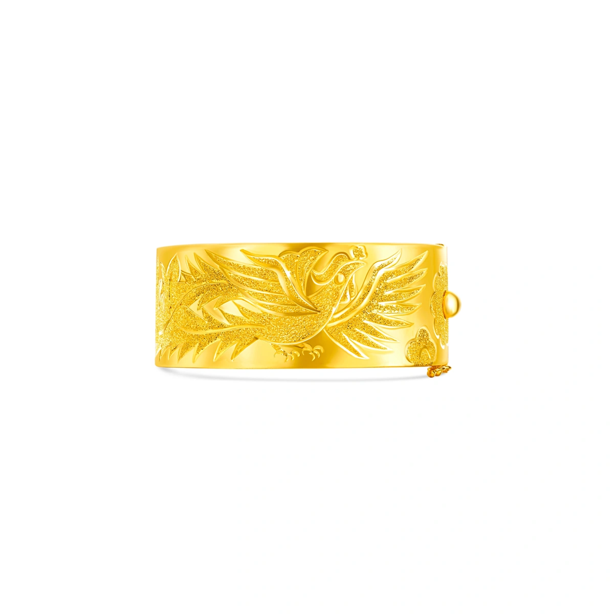 Dragon and Phoenix 999.9 Gold bangle