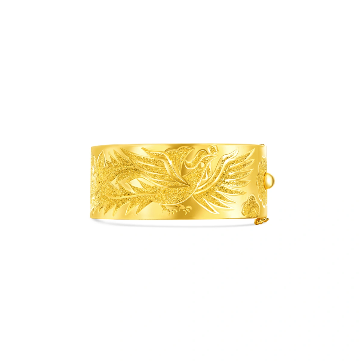 Dragon and Phoenix 999.9 Gold bangle