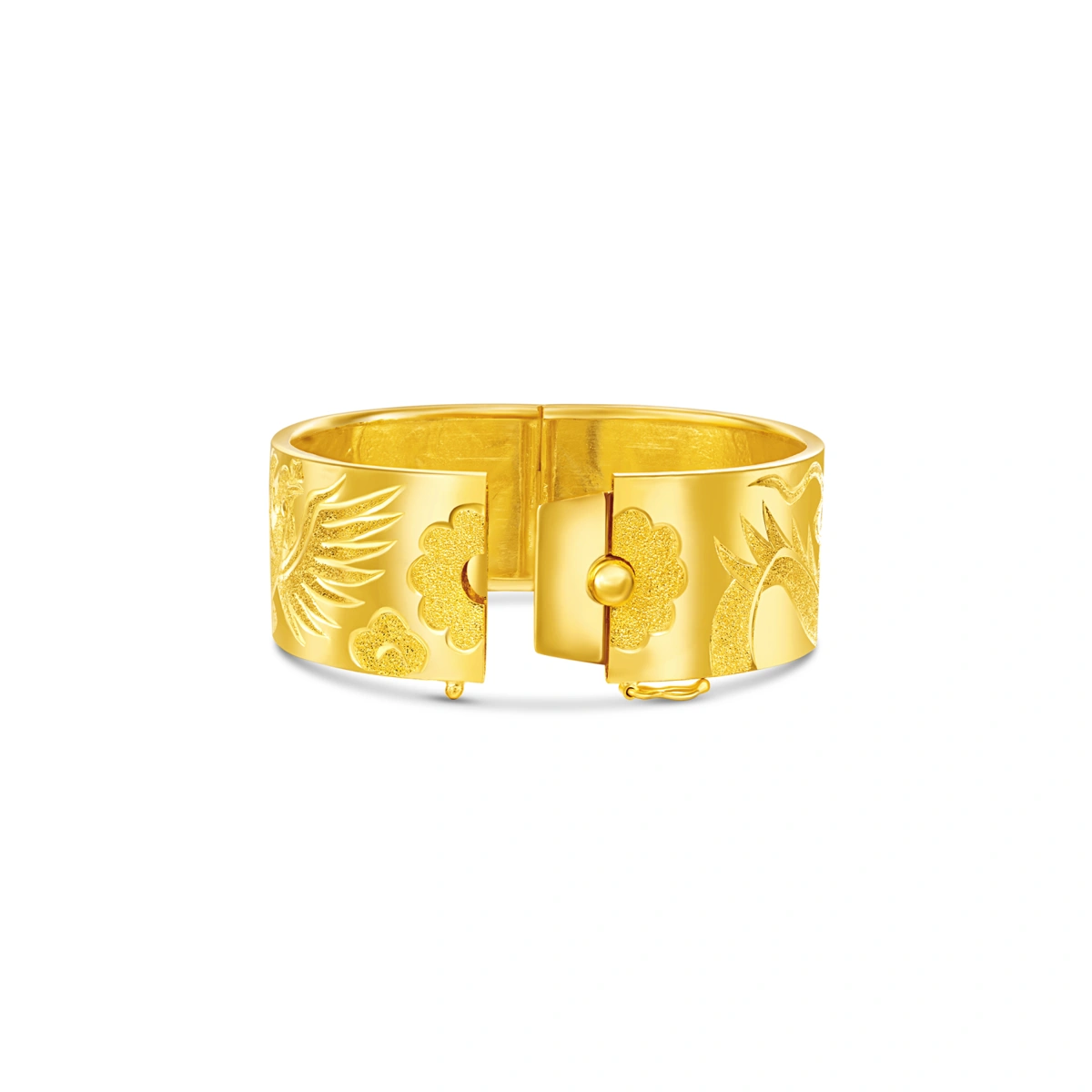 Dragon and Phoenix 999.9 Gold bangle