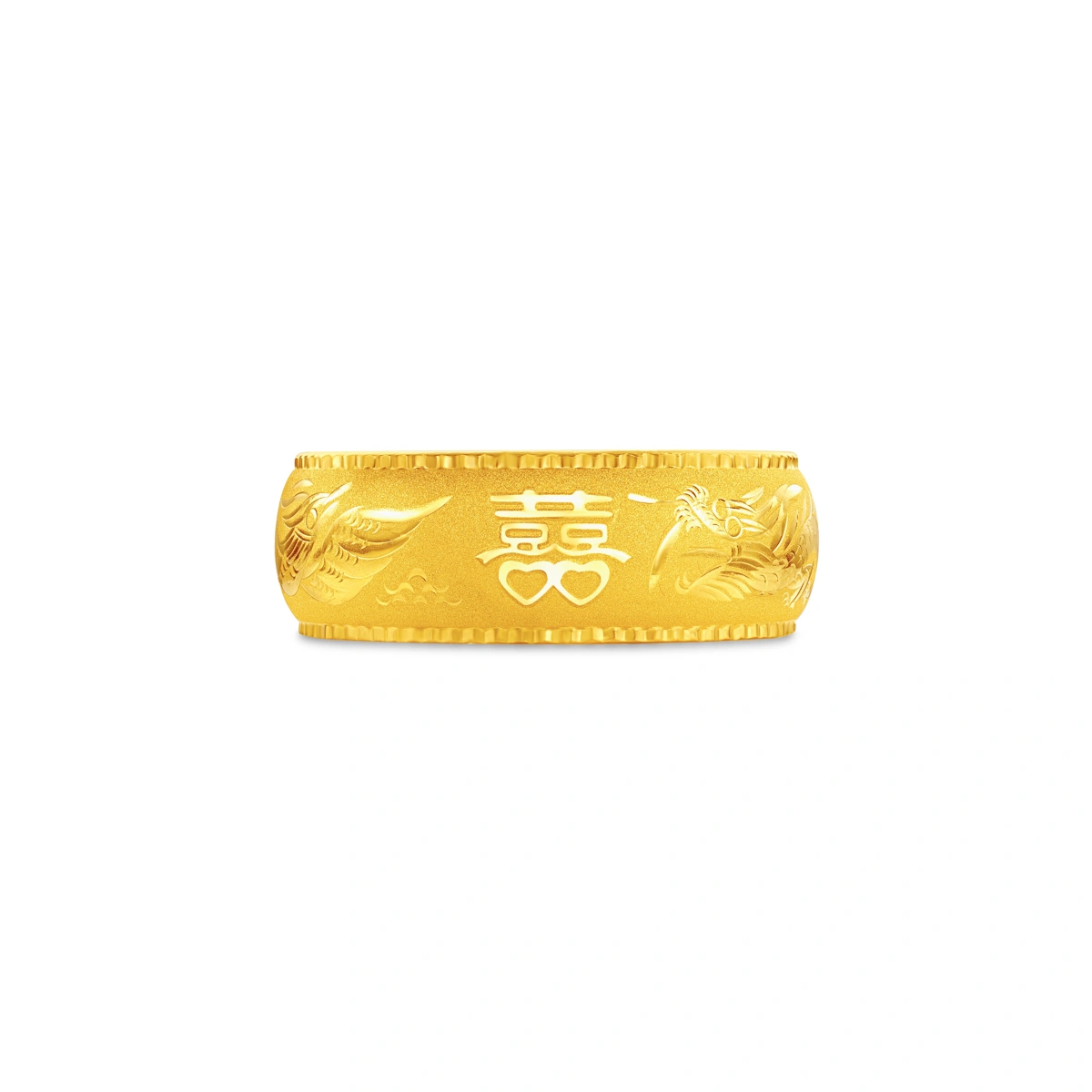 Dragon and Phoenix 999.9 Gold bangle