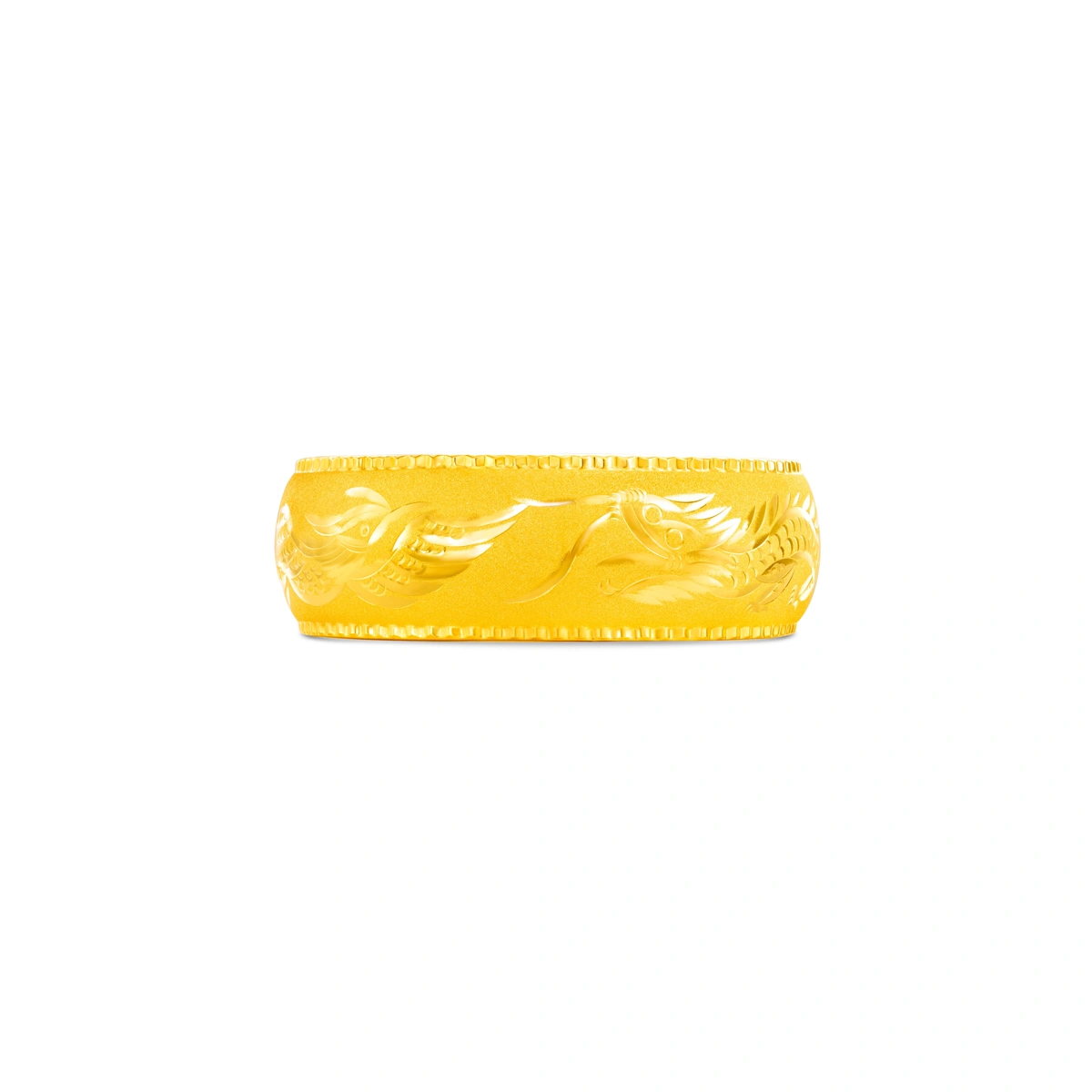 Dragon and Phoenix 999.9 Gold bangle