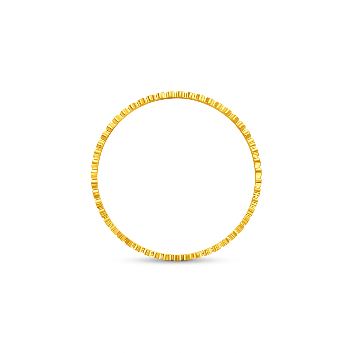 Honeycomb 999.9 Gold bangle