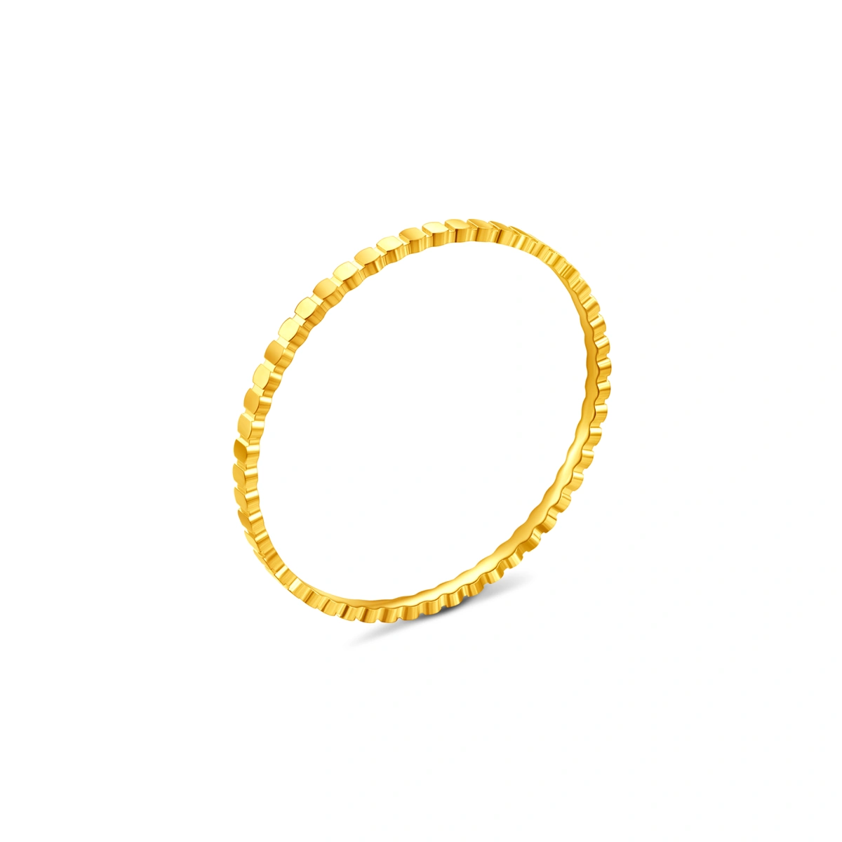 Honeycomb 999.9 Gold bangle