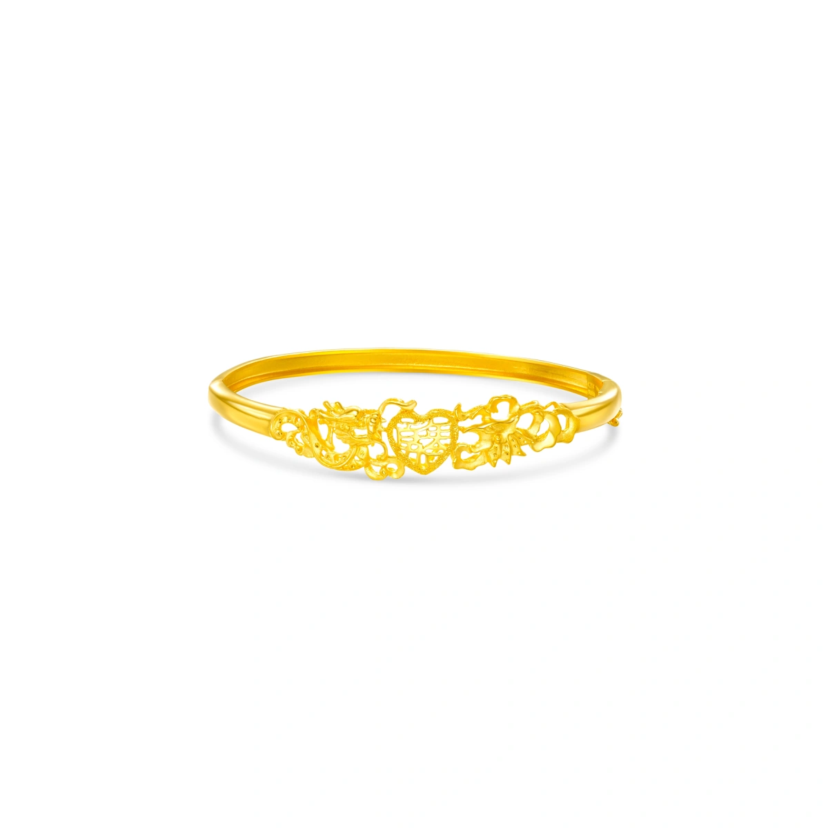 Dragon and Phoenix 999.9 Gold bangle